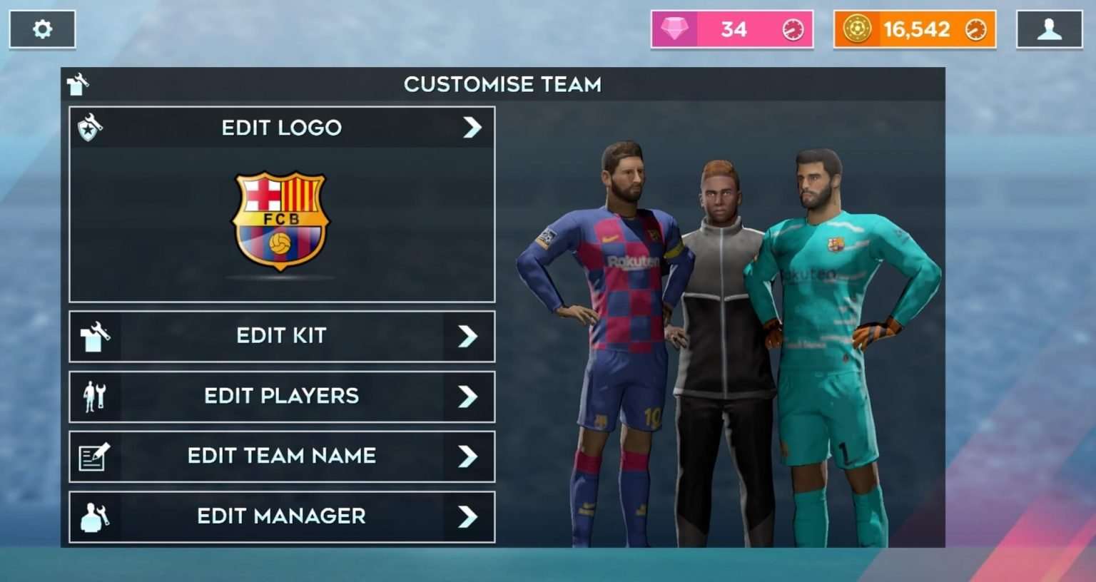Barcelona 2019–20 Kits for Dream League Soccer 2026 (DLS 26)