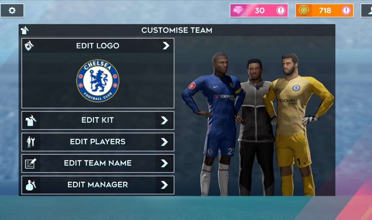 FC Chelsea 2019–20 Kits 512×512 for Dream League Soccer 2026 (DLS 26)