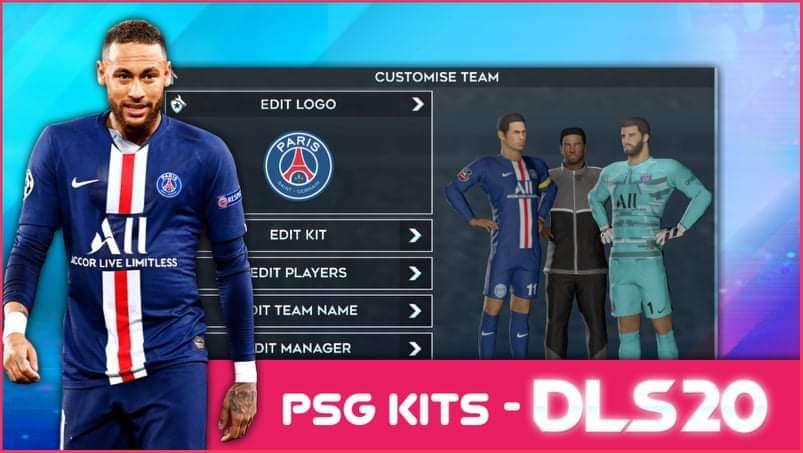 PSG 2019/20 Kits 512×512 for Dream League Soccer 2026 (DLS 26)