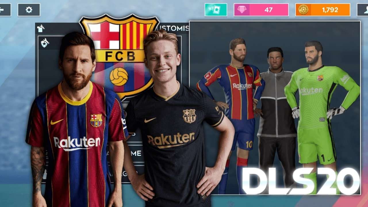 FC Barcelona 2020/21 Kits 512×512 for Dream League Soccer 2026 (DLS 26)