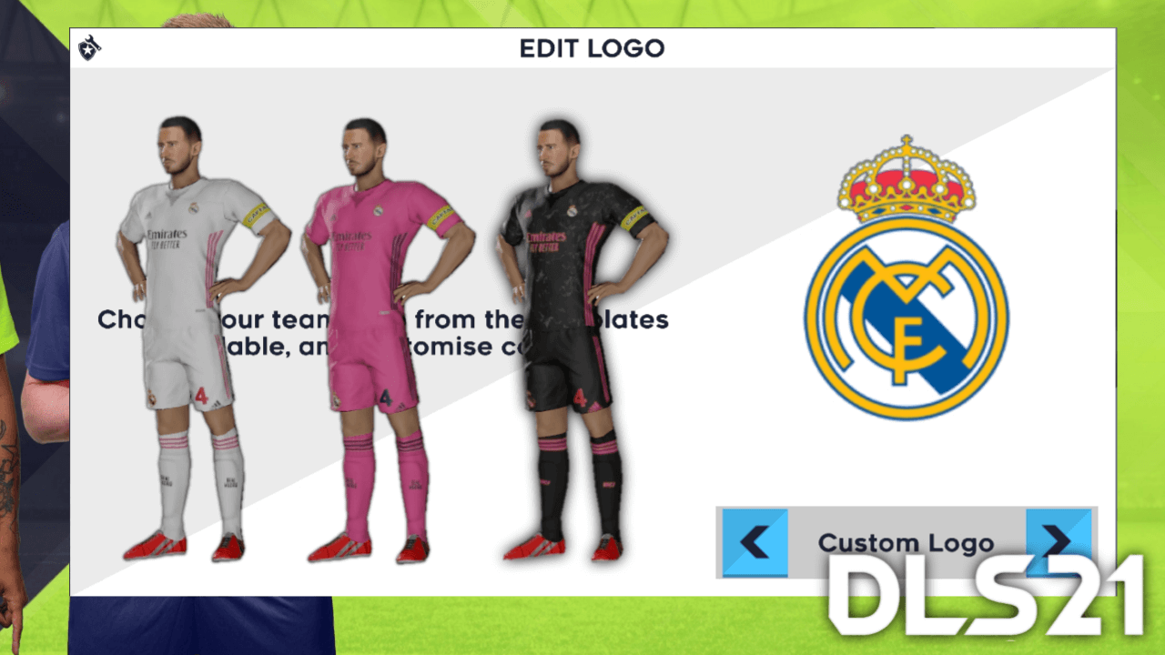 Real Madrid 2020/21 Kits 512×512 for DLS 26