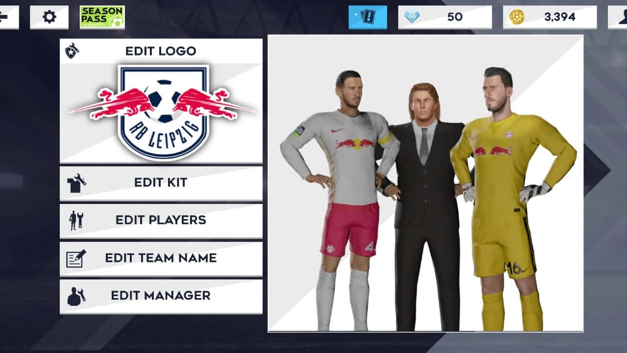 RB Leipzig FC 20/21 Kits 512×512 for DLS 26