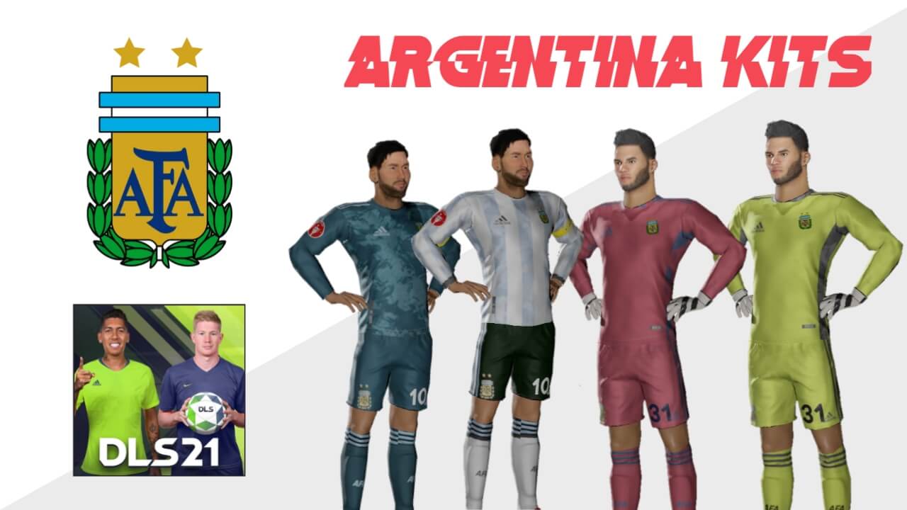 Argentina 21/22 Kits 512×512 for DLS 26 – Dream League Soccer 2026