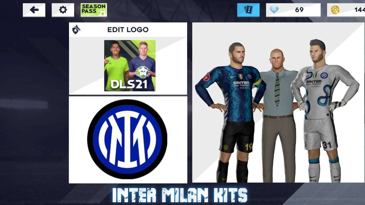 Inter Milan 21‑22 Season Kits 512×512 (for DLS 26)