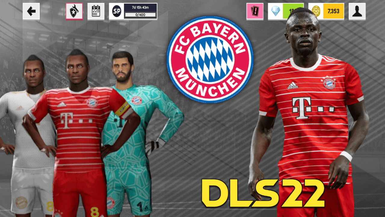 Bayern Munich 22/23 Kits 512×512 for DLS 26 – Logo, Home, Away & GK Kits