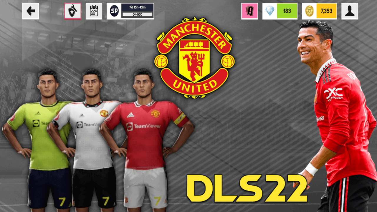 Manchester United 2022/23 Kits 512×512 for DLS 26 – Dream League Soccer 2026