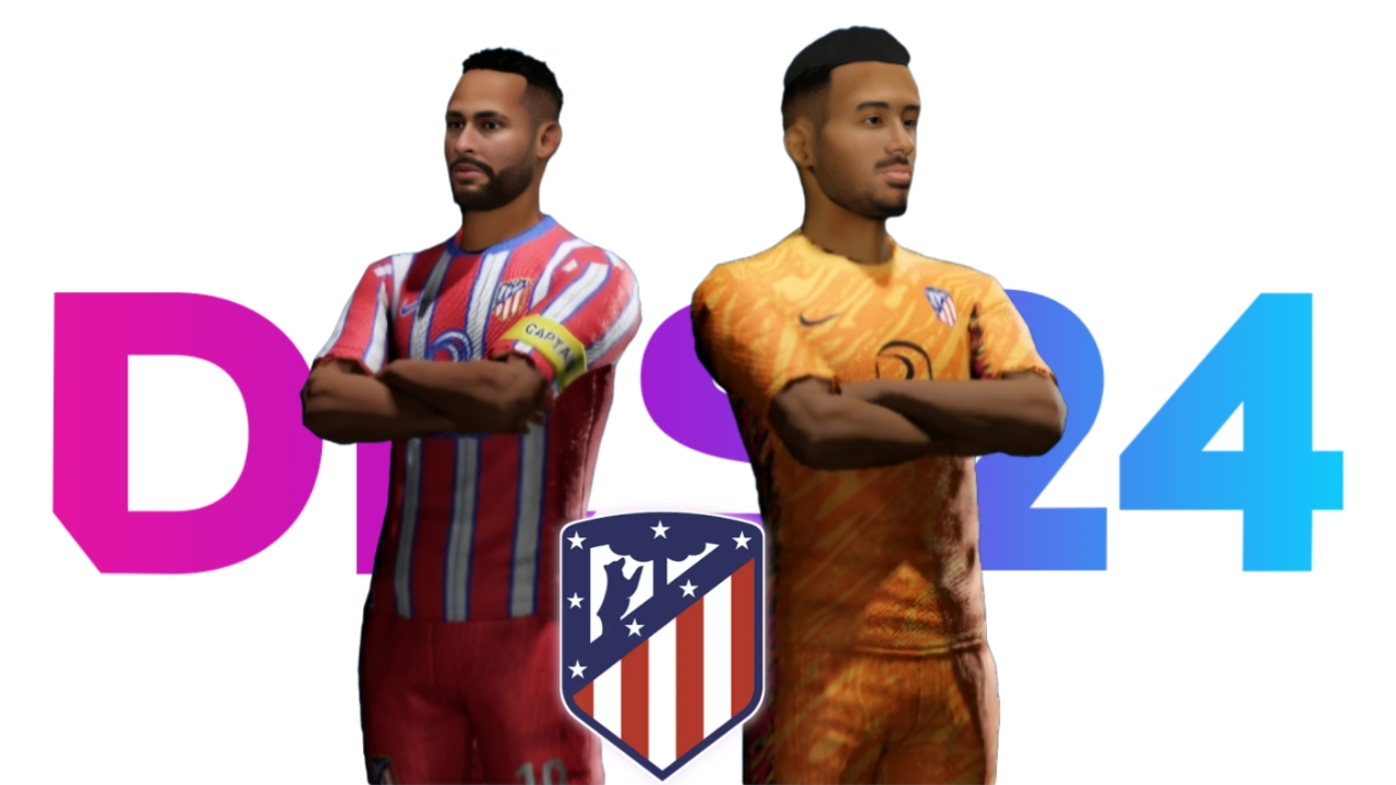 Atlético Madrid DLS Kits 2025 (512×512) & Logo – Dream League Soccer