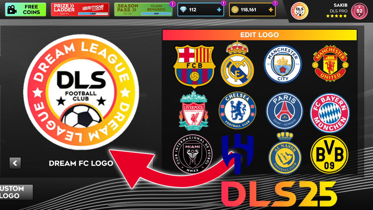 DLS 25 Logo ALL Club