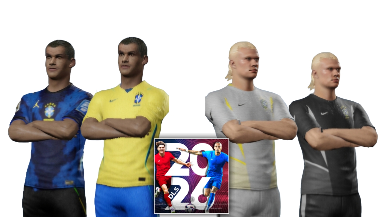Brazil 2026 Kits 512×512 for DLS 26 – Dream League Soccer 2026